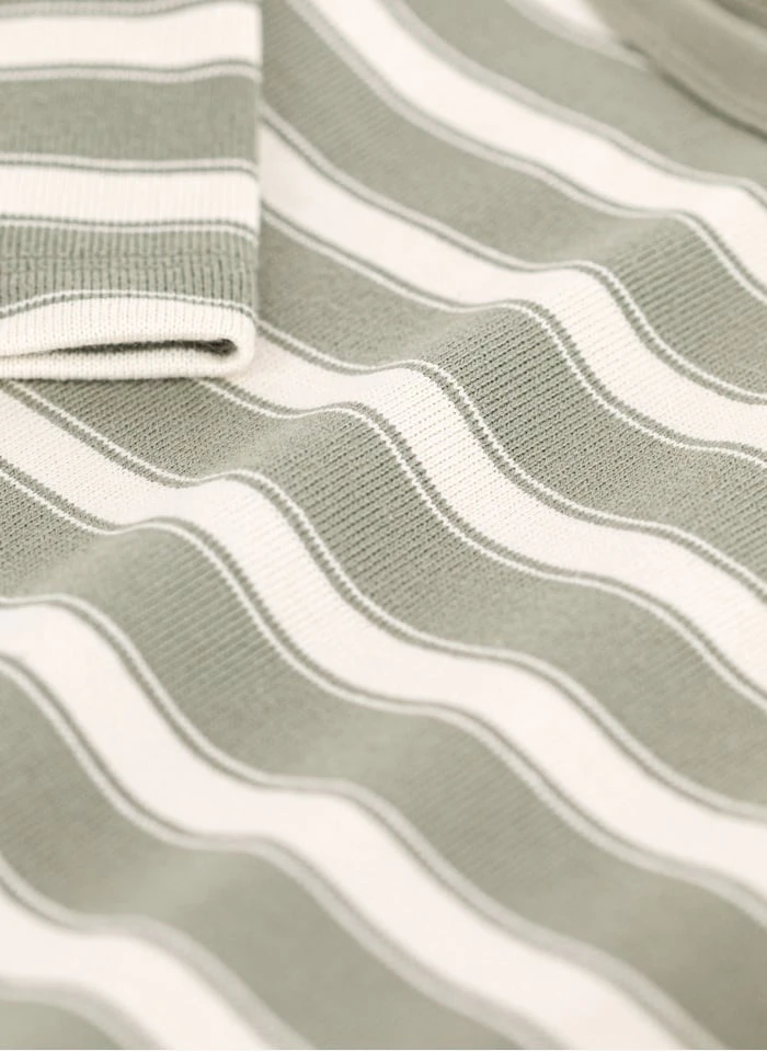 PETIT BATEAU Tee-shirt Marinière Col Bateau En Coton | Vert 5 PETIT BATEAU Tee-shirt Marinière Col Bateau En Coton | Vert – Image 3