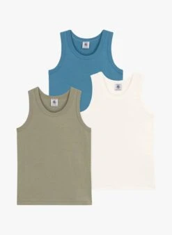 PETIT BATEAU Lot De 3 Débardeurs En Coton | Multicolore