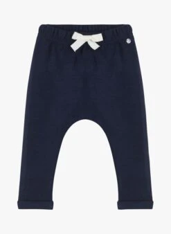 PETIT BATEAU Pantalon Droit En Coton Mélangé | Noir