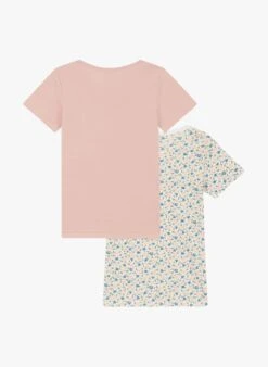 PETIT BATEAU Lot De 2 Tee-shirt Col Rond En Coton | Multicolore -Petit Bateau Soldes 4152358