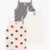 PETIT BATEAU Lot De 3 Débardeurs En Coton | Multicolore -Petit Bateau Soldes 4152362