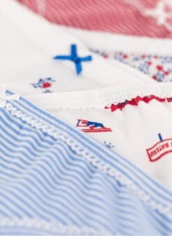 PETIT BATEAU Lot De 5 Culottes En Coton Bio | Multicolore -Petit Bateau Soldes 4152368
