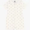 PETIT BATEAU Combinaison Courte Palmiers En Coton Bio | Multicolore -Petit Bateau Soldes 4152400