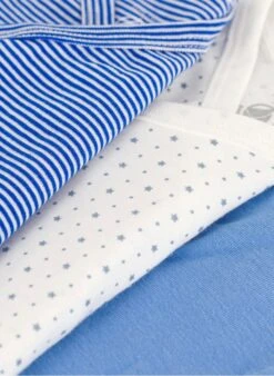 PETIT BATEAU Lots De 3 Bodies Croisés En Coton Bio | Multicolore -Petit Bateau Soldes 4152473