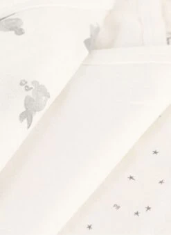 PETIT BATEAU Lot De 3 Bodies Croisés En Coton Bio | Multicolore -Petit Bateau Soldes 4157341