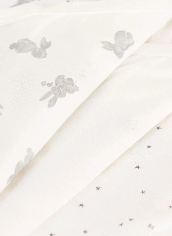 PETIT BATEAU Lot De 3 Bodies Lapins En Coton Bio | Multicolore 5 PETIT BATEAU Lot De 3 Bodies Lapins En Coton Bio | Multicolore – Image 3