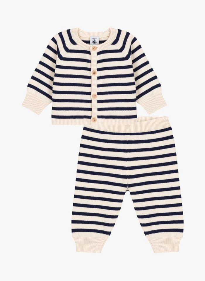 PETIT BATEAU Ensemble 2 Pièces à Rayures | Noir 4 PETIT BATEAU Ensemble 2 Pièces à Rayures | Noir – Image 2