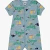PETIT BATEAU Combinaison Courte En Coton Imprimée | Multicolore -Petit Bateau Soldes 4157391