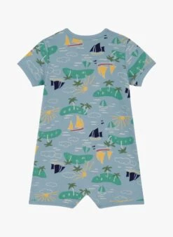 PETIT BATEAU Combinaison Courte En Coton Imprimée | Multicolore -Petit Bateau Soldes 4157392