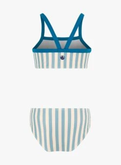 PETIT BATEAU Maillot De Bain 2 Pièces Rayé | Bleu -Petit Bateau Soldes 4157395