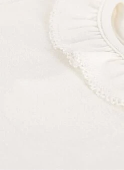 PETIT BATEAU Body Col Rond Volanté En Coton Bio | Blanc 7 PETIT BATEAU Body Col Rond Volanté En Coton Bio | Blanc -Petit Bateau Soldes 4157399