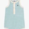 PETIT BATEAU Combinaison à Rayures En Coton Bio | Bleu -Petit Bateau Soldes 4157400