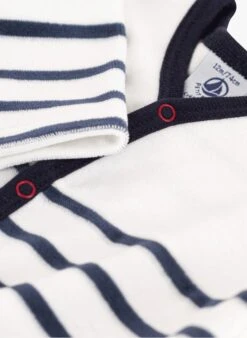 PETIT BATEAU Dors-bien à Rayures En Coton Bio | Noir -Petit Bateau Soldes 4158824