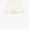 PETIT BATEAU Capeline Brodée En Coton | Blanc -Petit Bateau Soldes 4158837