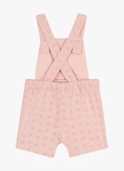 PETIT BATEAU Salopette En Broderie Anglaise En Coton | Rose -Petit Bateau Soldes 4158850