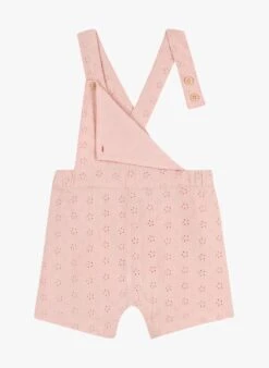 PETIT BATEAU Salopette En Broderie Anglaise En Coton | Rose -Petit Bateau Soldes 4158851