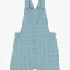 PETIT BATEAU Salopette Courte Brodée En Coton | Bleu -Petit Bateau Soldes 4158853