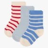 PETIT BATEAU Lot De 3 Paires De Chaussettes Rayées En Coton Mélangé | Multicolore -Petit Bateau Soldes 4158864