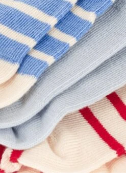 PETIT BATEAU Lot De 3 Paires De Chaussettes Rayées En Coton Mélangé | Multicolore -Petit Bateau Soldes 4158865