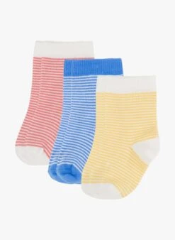 PETIT BATEAU Lot De 3 Paires De Chaussettes Rayées | Multicolore
