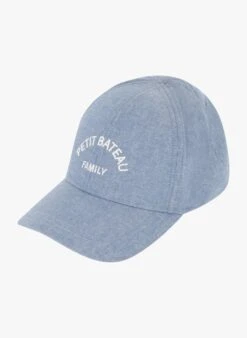 PETIT BATEAU Casquette Brodée En Denim | Multicolore