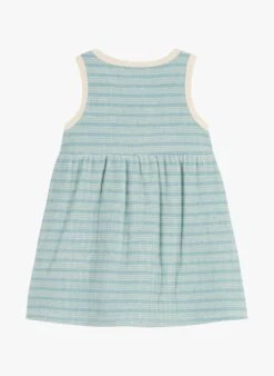 PETIT BATEAU Robe Col Rond En Tissu éponge | Bleu -Petit Bateau Soldes 4158906