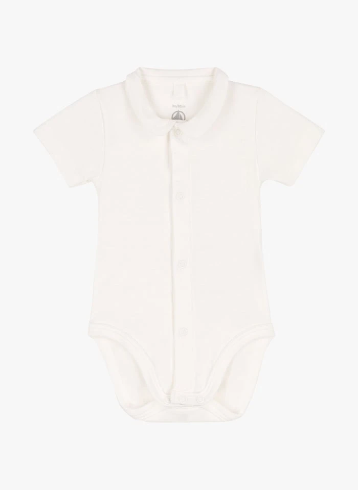 PETIT BATEAU Body Col Claudine En Coton Bio | Blanc 3 PETIT BATEAU Body Col Claudine En Coton Bio | Blanc
