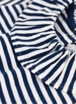 PETIT BATEAU Blouse à Rayures En Coton | Bleu -Petit Bateau Soldes 4163466