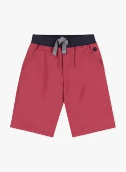 PETIT BATEAU Bermuda En Coton Sergé | Rouge