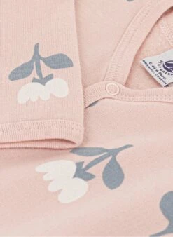 PETIT BATEAU Dors-bien Tulipes En Coton Bio | Rose -Petit Bateau Soldes 4182140