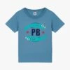 PETIT BATEAU Tee-shirt Col Rond Imprimé En Coton | Bleu -Petit Bateau Soldes 4182161