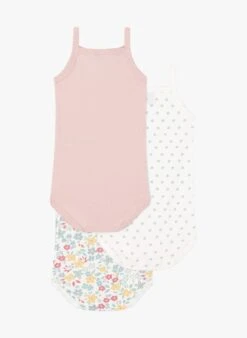 PETIT BATEAU Lot De 3 Bodies Imprimés En Coton | Multicolore -Petit Bateau Soldes 4182171