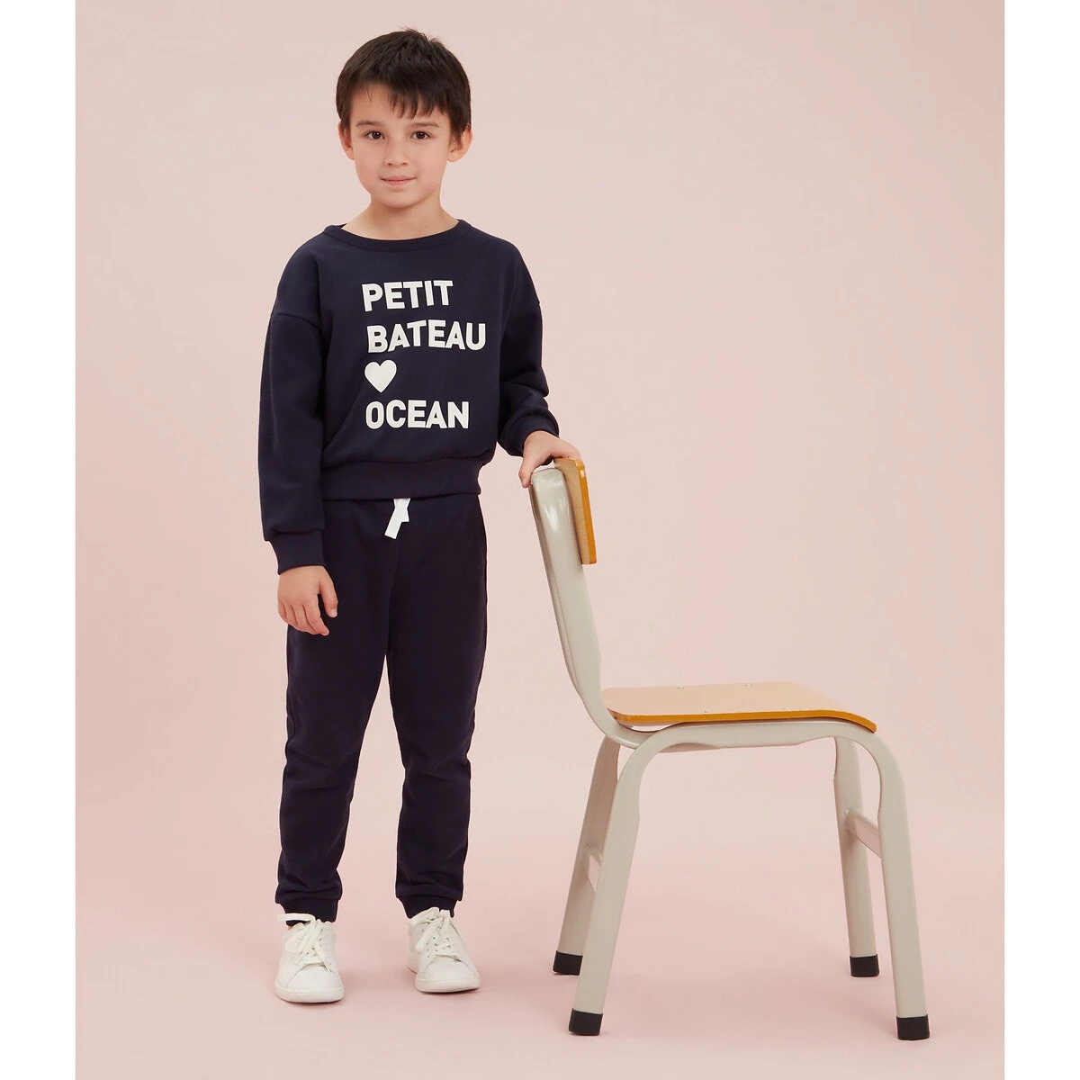 PETIT BATEAU Sweat Col Rond En Coton 4 PETIT BATEAU Sweat Col Rond En Coton – Image 2