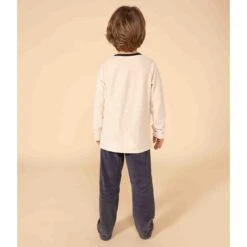 PETIT BATEAU Pyjama 2 Pièces Manches Longues En Velours -Petit Bateau Soldes 44a634ba31d00bc8c60428d0b64c6a06