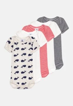 PETIT BATEAU Unisex 5 Pack - Body - White