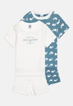 PETIT BATEAU Pyjacourts Unisex 2 Pack - Pyjama - White/Blue