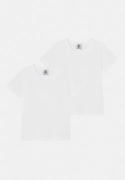 PETIT BATEAU Tee 2 Pack Unisex - T-Shirt Basique - White