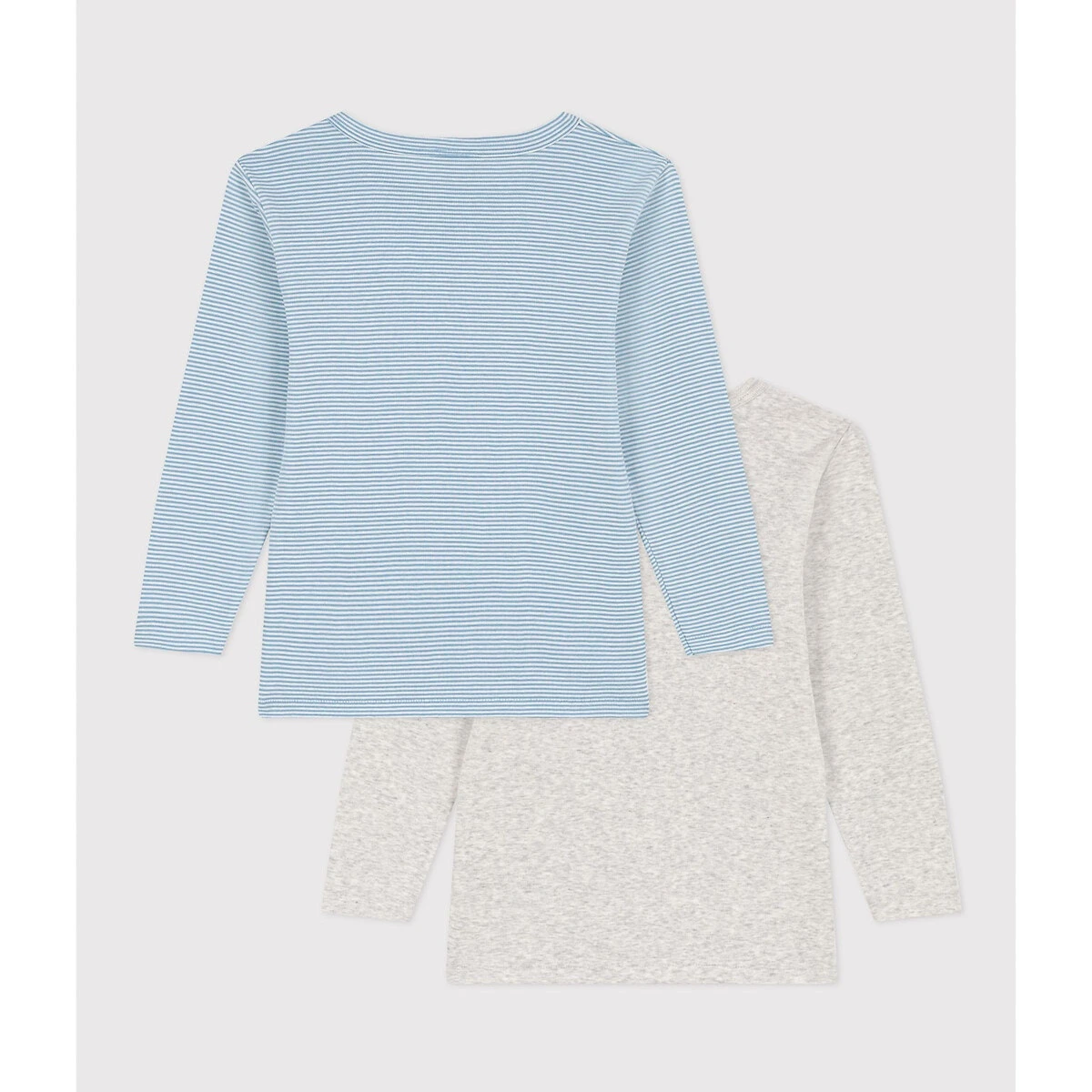 PETIT BATEAU Lot De 2 T-shirts Manches Longues En Coton 3 PETIT BATEAU Lot De 2 T-shirts Manches Longues En Coton – Image 2