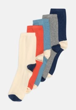 PETIT BATEAU Kids Chaussette Unisex 5 Pack - Chaussettes - White/Mint