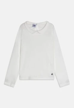 PETIT BATEAU Tee - T-Shirt À Manches Longues - Marshmallow