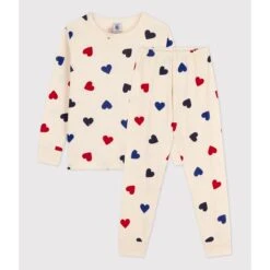 PETIT BATEAU Pyjama 2 Pièces Imprimé Cœurs