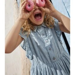 PETIT BATEAU Robe En Broderie Anglaise Avec Volants -Petit Bateau Soldes 716eb8c644f883945b74f2080177625d