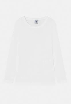PETIT BATEAU Tee 2 Pack Unisex - T-Shirt À Manches Longues - White -Petit Bateau Soldes 759433b9290644c8bf2f8fbbef9b51f8