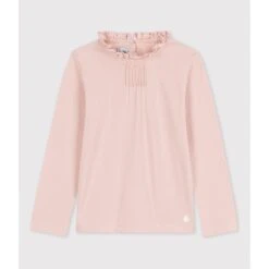 PETIT BATEAU T-shirt Col Victorien à Manches Longues