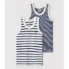 PETIT BATEAU Lot De 2 Maillots De Corps Débardeurs -Petit Bateau Soldes 85e05828aa5f889aa711fe921dc570c2 1