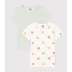 PETIT BATEAU Lot De 2 T-shirts Manches Courtes