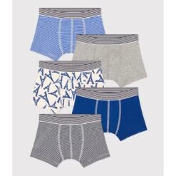 PETIT BATEAU Lot De 5 Boxers En Coton