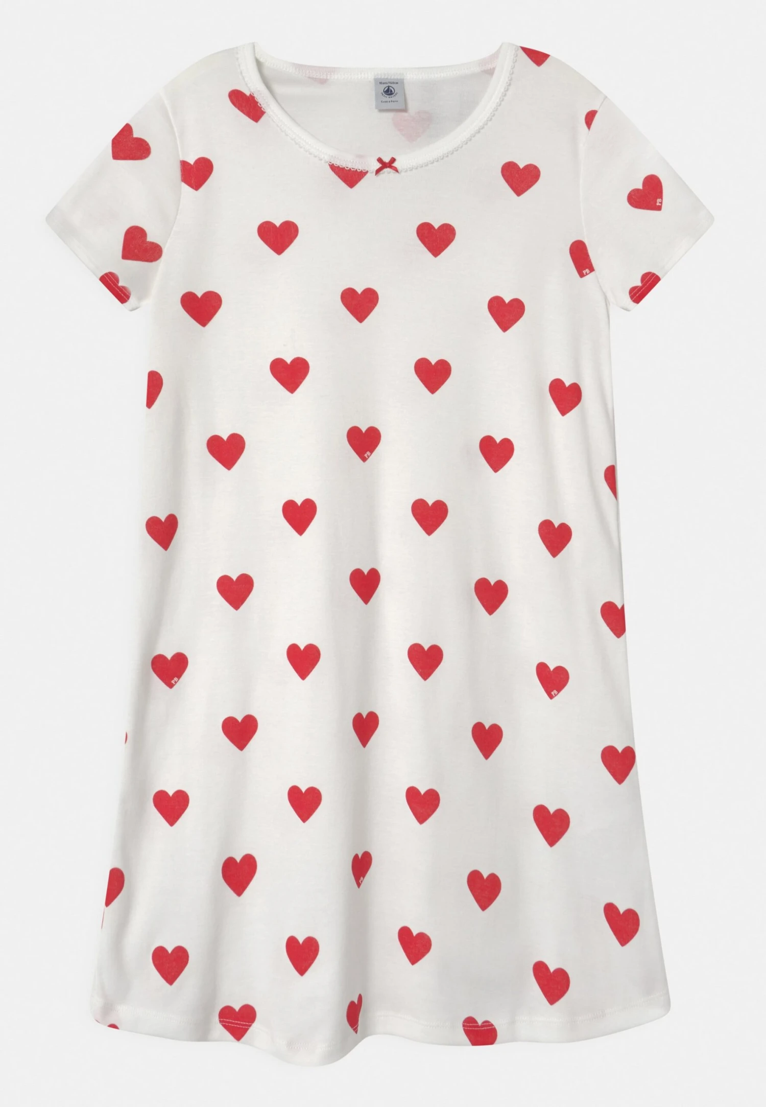 PETIT BATEAU Heart - Chemise De Nuit / Nuisette - Marshmallow/Terkuit 3 PETIT BATEAU Heart - Chemise De Nuit / Nuisette - Marshmallow/Terkuit