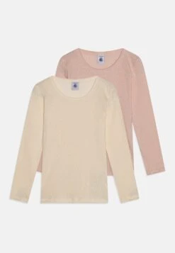 PETIT BATEAU Kids 2 Pack - T-Shirt À Manches Longues - Pink,Offwhite