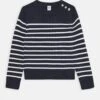 PETIT BATEAU Lox Pull Unisex - Pullover - Smoking/Marshmallow -Petit Bateau Soldes b68264d98d204466be620e711779cb00
